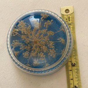 Vintage Dried Flower Paperweight